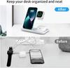 MingX 3-in-1 Wireless Charger for iPhone 14/13/12/11 Series AirPods 3/2 iWatch 7/6/SE/5/4/3/2 Fast Charging Stand
