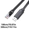 ESD Защищенный USB-кабель к RJ45 для консоли, Мультисистемная совместимость для легкой настройки и связи с устройствами