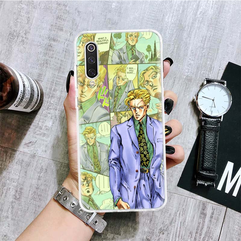Чехол для телефона JoJo Bizarre Adventur с аниме для Xiaomi Redmi Note 10 9 8 11 Pro 11T 11S 10S 9S 9A 9C 9T 8T 8A 7 7A 5 с художественным узором