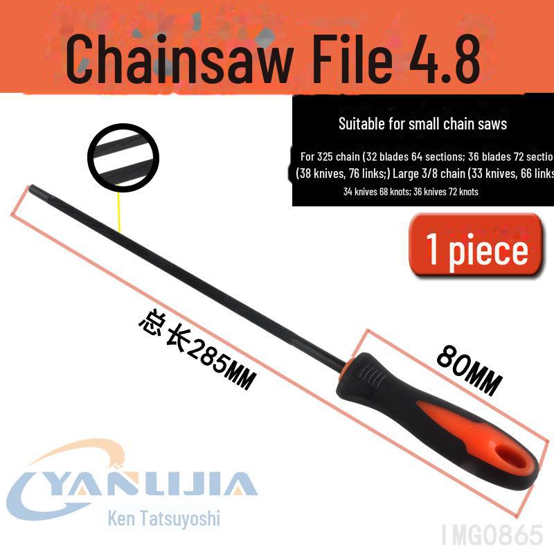 Электрический шлифовальный станок и набор круглых напильников для обслуживания зубьев цепной пилы