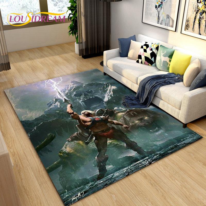 He Man and the Masters of the Universe Area Rug,Carpet Rug for Living Room Bedroom Sofa Doormat Decoration,Non-slip Floor Mat