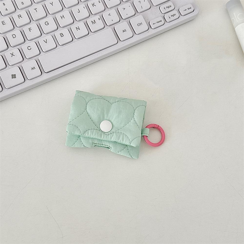 Soft Heart Earphone Bag Korean Style Bluetooth Headset Earphone Case Headphone Storage Bag  Gifts