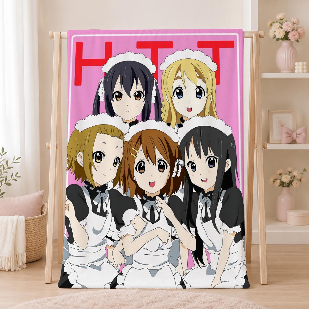 Популярное аниме К-ОН!S Бросок Летний Фланелевый Плед Мягкий Антистатический Стирающийся Безопасный для Детей Диван Кровать