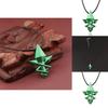 Mushoku Tensei Jobless Reincarnation Green Arrow Necklace With Alloy Pendant For Cosplay Fans