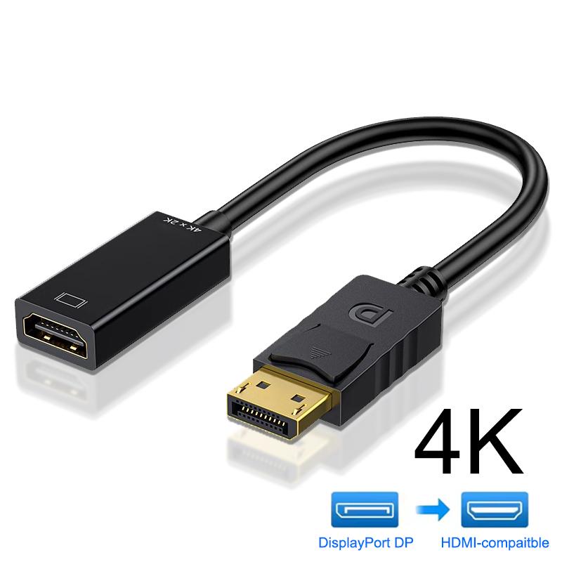 Компактный адаптер DisplayPort (папа) - HDMI (мама) для разрешения 4K