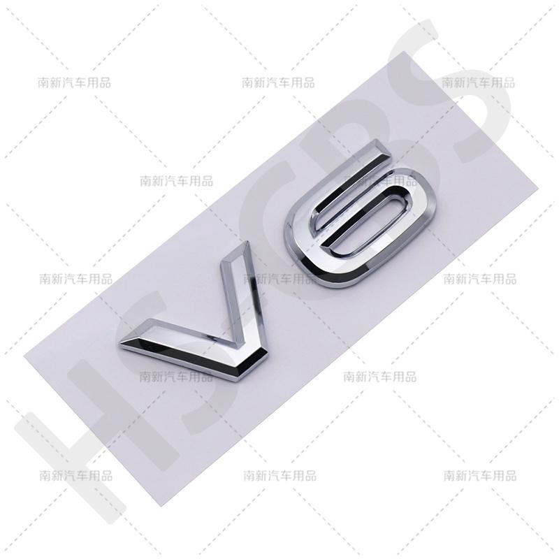 3D ABS V6 V8 Engine Displacement Logo Emblem Stickers for VW Volkswagen Car Styling Rear Trunk Tailgate Badge Decal Accessories