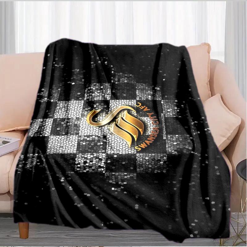 Football Club Emblem Printed Throws Blanket Soft Flannel Blankets for Couch Bed Gifts for Men Women Picnic blanket Christmas gifts