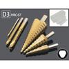6Pcs HSS Steel Titanium Step Drill Bit Set 4-12/20/32mm Metal Hole Cutter Wood Cone Core Drilling Hole Saw Tool+3,6,8 Saw Drill