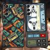 Чехол для телефона для Samsung Galaxy S25 Edge S24 S23 S22 S20 S21 FE Ultra S10 S10E Plus Мягкий ТПУ Магнитный Радио Лента Кассета