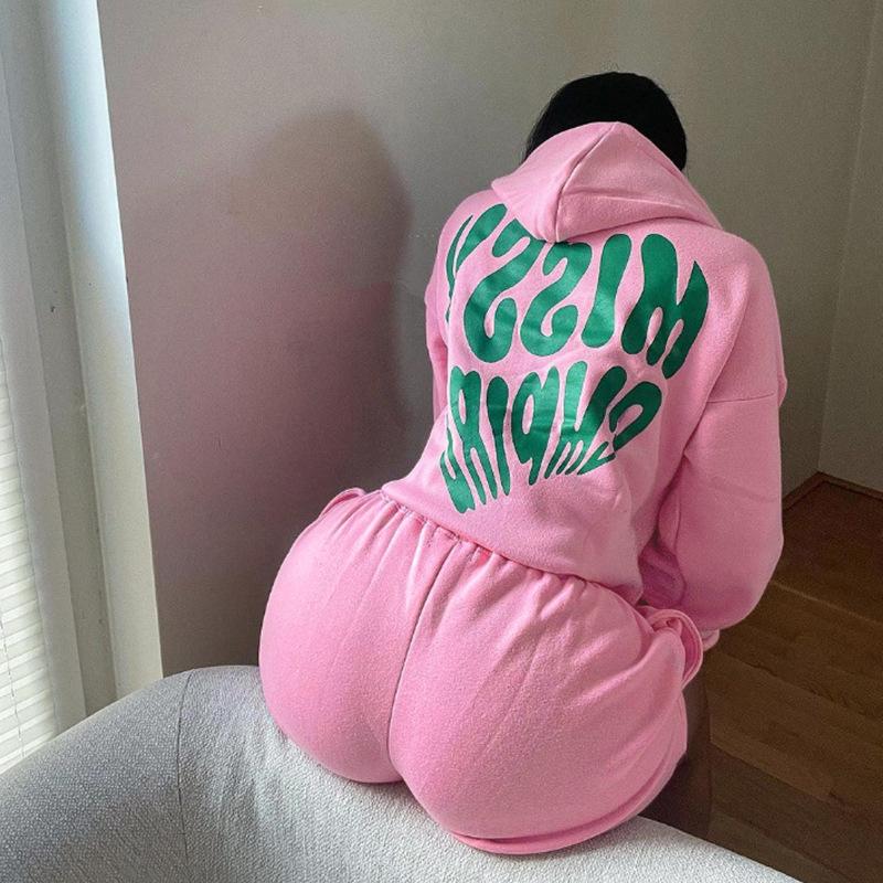 Женский комплект свитшотов, модный спортивный пуловер с длинными рукавами, толстовка с капюшоном, шорты, комплект из двух предметов, весна и осень