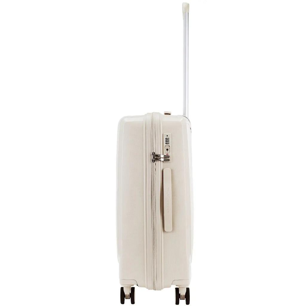 Medium Suitcase Wings Cockatiel Polypropylene 24" Beige