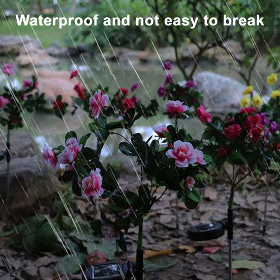 Светодиодный солнечный фонарь в форме цветка IP65 Водонепроницаемый Автоматическое включение/выключение Простая установка