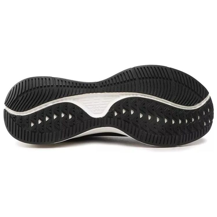 Emporio Armani EA7 Тканевые кроссовки для бега на шнуровке Прочные низкие спортивно-повседневные кроссовки Унисекс кроссовки Черные X8X125XK303N763
