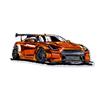 Embroidered Car Shape Rug Sports Racing Car Floor Mat Entrance Carpet Tufted Carpet  Bathroom