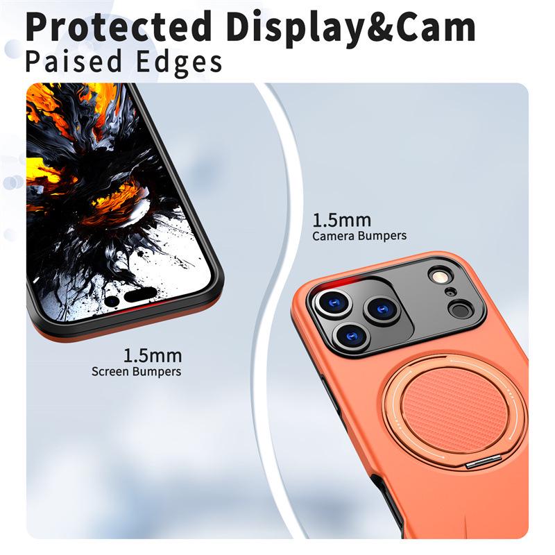 Магнитный чехол для iPhone 17 с невидимой подставкой, Совместим с iPhone 17, Apple Air 16, 15 и моделями Pro 13/14