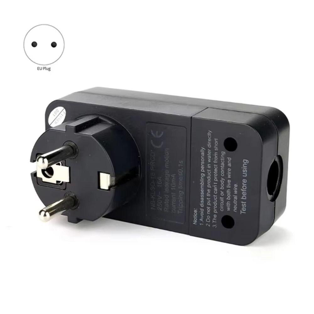EU Plug Circuit Breaker Plug 16Amp Residual Current Circuit Breaker Personal Protection