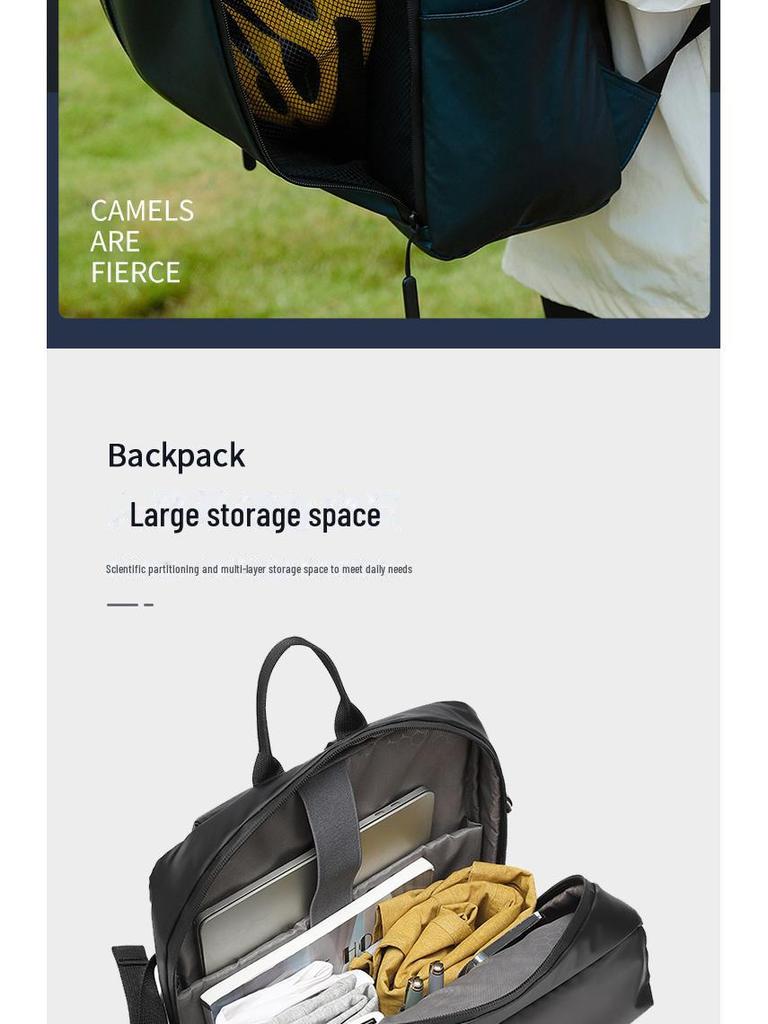 Men's High-End Large-Capacity Fashion Travel Backpack - Waterproof Laptop & Shoulder Bag
