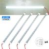 8X 12V Interior LED Light Bar 48 Leds Strip Lights With Switch And Magnets 6500K White Light For Car Van RV With US Plug