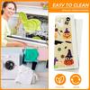 Honeydak 6 Pcs Halloween Swedish Dish Towels Ghost Pumpkin Swedish Kitchen Dishcloths Washable Reble Halloween Dish Cloths Witch Absorbent Fast