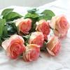 10pcs/set Artificial Latex Real Touch Flower Bridal Bridesmaid Bouquet Roses Home Wedding Decoration