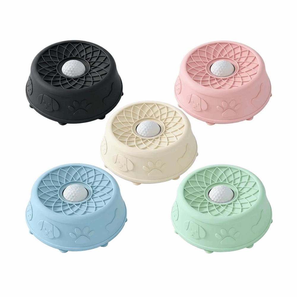 Anti-spill Slow Feeder Silicone Yogurt Licking Plate  for Puppy Kitty Training