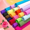 17 Colors 250x50cm Colored Crepe Paper Roll Origami Crinkled Crepe Paper Craft DIY Flowers Decoration Gift Wrapping Paper Craft
