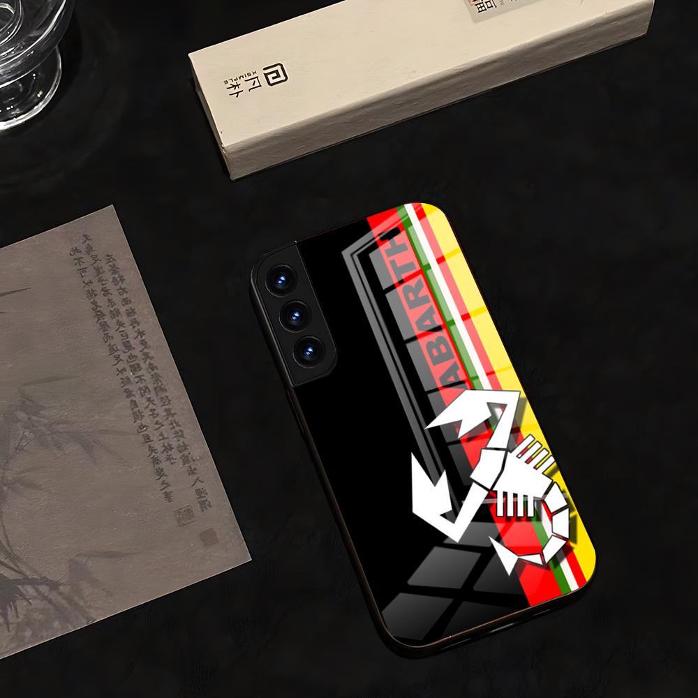 Чехол для телефона A-abarthES 2025 Стекло Горячий Для Samsung S 25 24 Ultra Plus 23 22 21 20 A 34 54 53 Note20 Coach M 54 Чехол