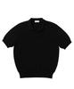 VERNO 26Ssll Open Collar Knit Black