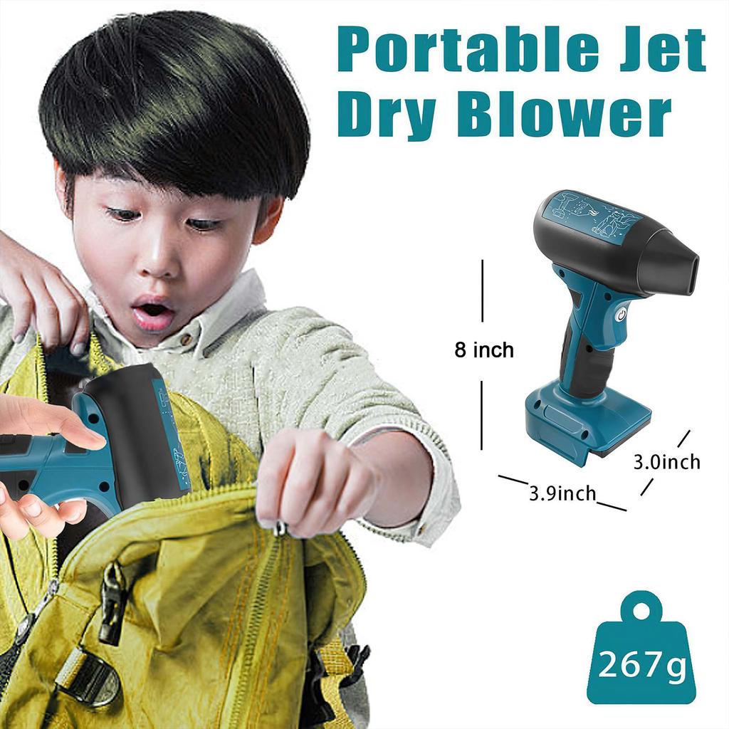 Air Duster 130000 об/мин Мини Супер Реактивный Вентилятор для DeWalt 20 В 18 В литиевая батарея с 4 регулируемыми скоростями беспроводной струйный воздуходув