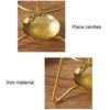 Wax Candle Burner Style Heat-Resistant High Stability Rust-proof Simple Decorative Iron Wax Candle Essential Oil Burner Tealight