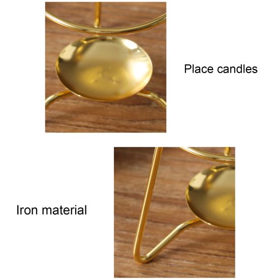Wax Candle Burner Style Heat-Resistant High Stability Rust-proof Simple Decorative Iron Wax Candle Essential Oil Burner Tealight