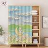 Self-adhesive Cabinet Curtain Oil Painting House Furniture Short Curtains Dustproof Cupboard Wardrobe Cover Kitchen Half-Curtain