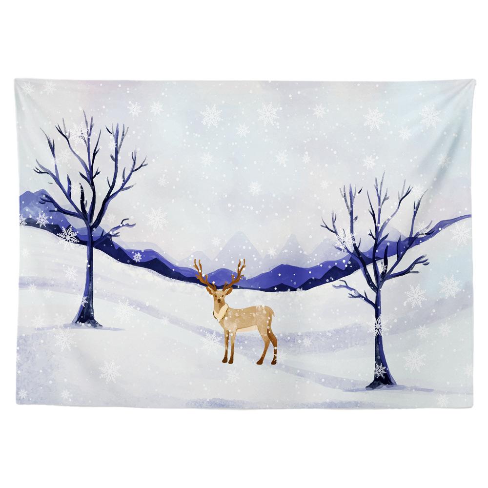 Рождественский гобелен, подвесная ткань, цифровая теплопередача, экологически чистая комната, детская комната, общежитие