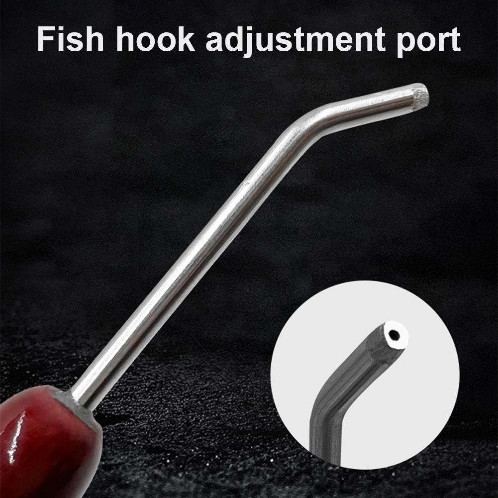 1/2PCS Stainless Steel Squid Hook Adjuster Reshaping Tune Egi Candat Jig Tools Squid Hook Correction Tool Fishing Accessories
