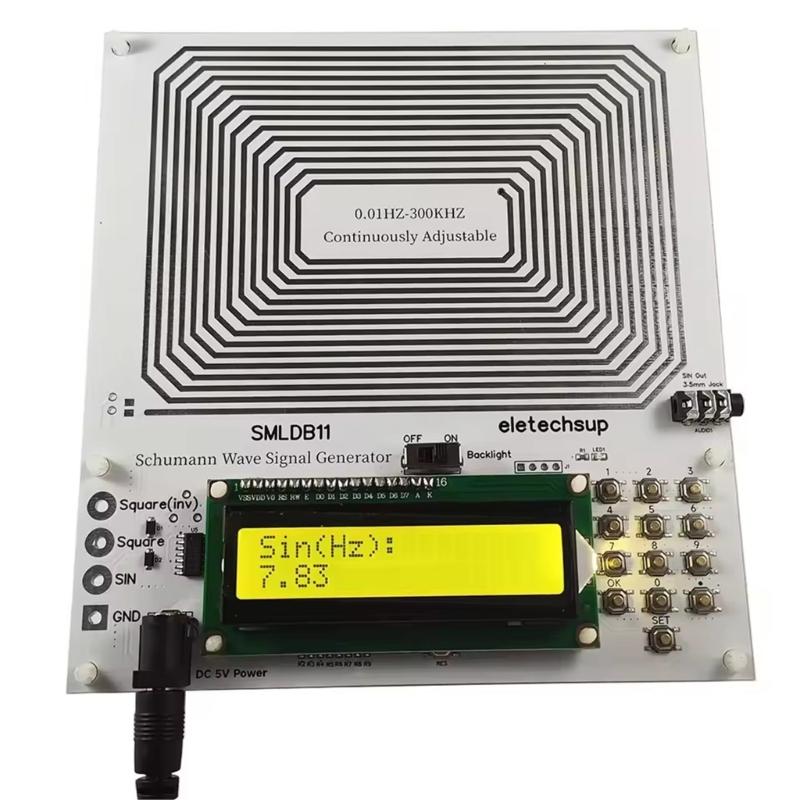 Регулируемый 0,01 Гц - 30000 Гц 7,83 Гц Резонанс Шумана Низкочастотный Генератор Импульсных Волн Звуковой Резонатор Генератор Сигнала