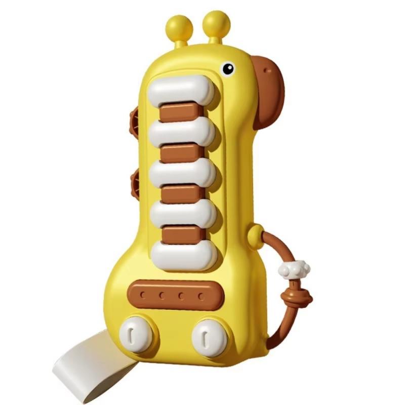 Милая электрическая игрушка-олень гитара со светом и музыкой многофункциональные музыкальные инструменты игрушки для раннего развития для детей