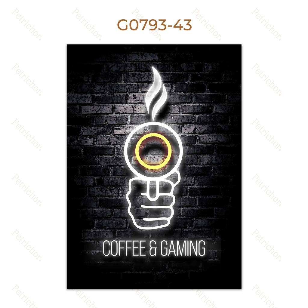 Modern Lights Gaming Zone Industrial Neon Wall Art Canvas Painting Posters Picture For Internet Cafe Bar Boy Room Home Decor