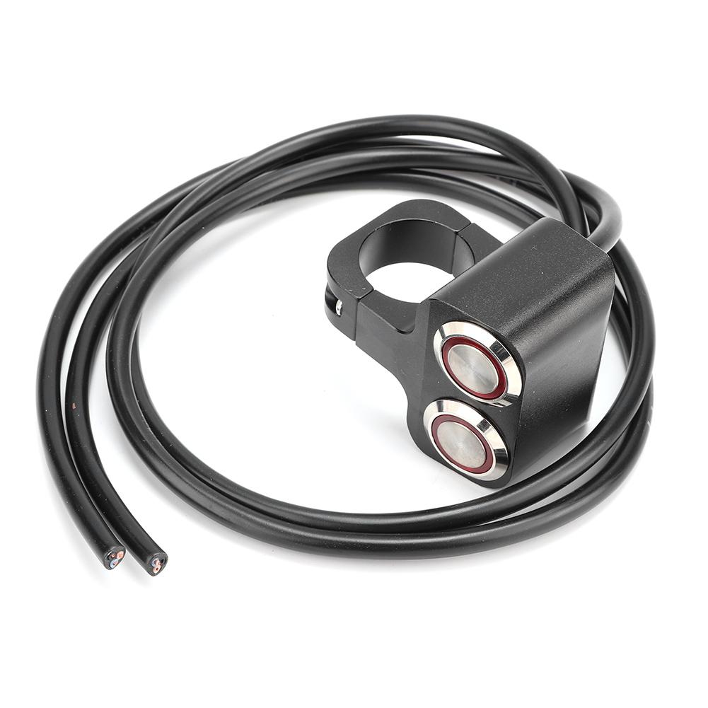 Фара на руль Двойной переключатель Точечный свет Светодиодный Водонепроницаемый Мотоциклы Модифицированные детали 25мм