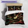 Mexico footbal Printed Bedding 3 Piece Set Cozy Breathable Bed Cover Set as Housewarming Holiday Gift