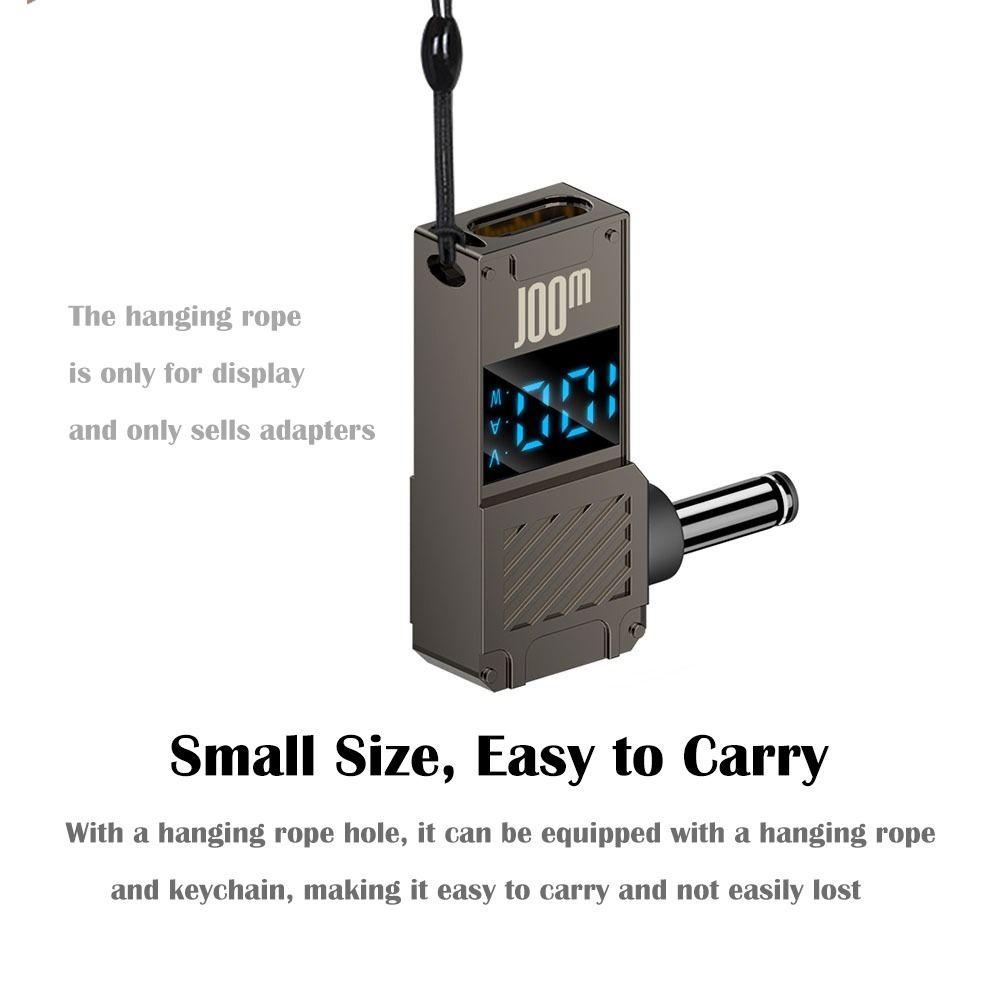 PD 100 Вт USB-C к DC Конвертер Цифровой дисплей Зарядное устройство для ноутбука Штекер для Lenovo/HP/Dell