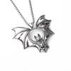 Jewelry Titanium Steel Pendant Men'S Stainless Steel Necklace Personality Vampire Bat Halloween Gift
