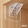4 шт., акриловая полка, самоклеящаяся полка для шкафа, настенная вешалка, кронштейн, держатель для кухни, спальни