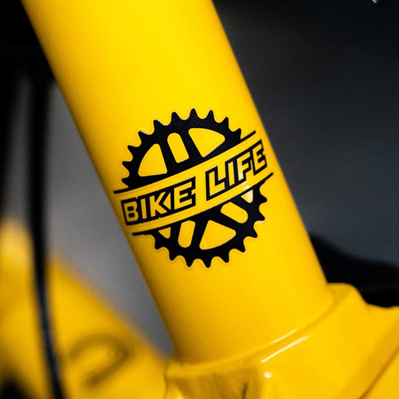 1 шт. Наклейки Bike Life для велосипеда, для рамы, верхней трубы, декоративная виниловая наклейка для шлема, для велосипеда, водонепроницаемые мотоциклетные аксессуары