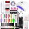 Professional Manicure Set With Nail Lamp Gel Nail Polish Set Full Nail Tools For Nail Art Design LED/UV Lamp