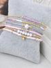 6PCS Bohemian Multi Colored Bead Stacked Elastic Bracelet Holiday Party Accessories Friendship Gifts
