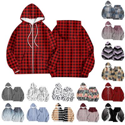 Женская модная куртка, повседневный кардиган с капюшоном и длинными рукавами с принтом, толстовки