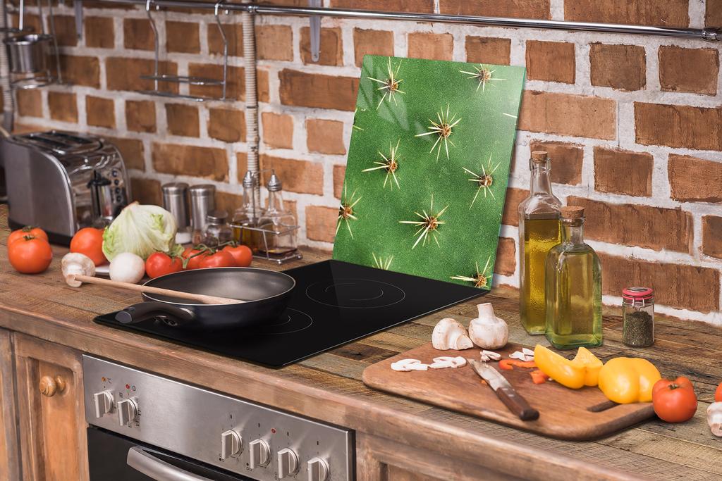 GLASS CUTTING BOARD 45x52 Cactus
