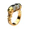 Golden Skull Dice Ring Personality Punk Domineering Hip-hop Men's Ring