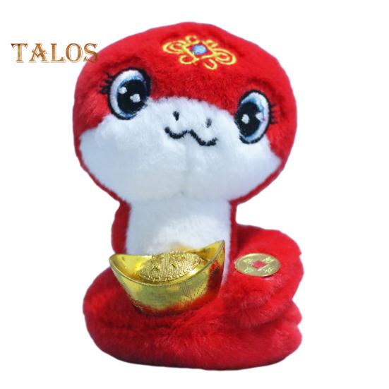 Китайский Новый год плюшевая змея 2025 Зодиак счастливая змея фигурка мягкие игрушки талисман кукла игрушка для весеннего фестиваля подарки