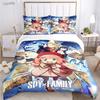 Мультфильм Spy x family Милый Всесезонный Пододеяльник Одеяло Постельное белье Мягкий Пододеяльник и Наволочки Односпальный/Двуспальный/Квинсайз/Кингсайз